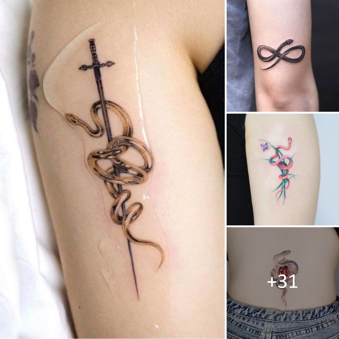 Tattooed Tales: Spellbinding Snake Tattoo Concepts That Will Leave You ...